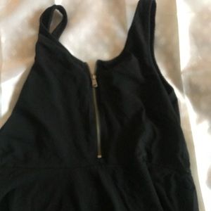 Express black peplum top